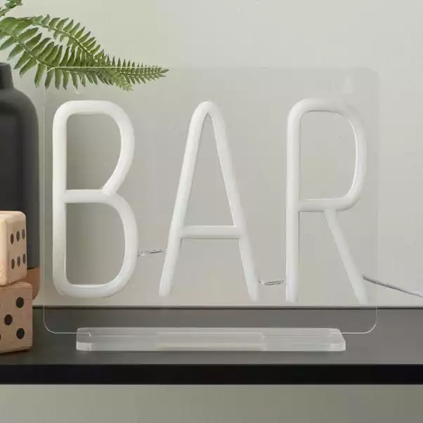 Dunelm Bar Neon Sign Light 4 Dunelm Bar Neon Sign Light - Image 2