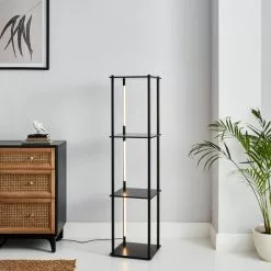 Dunelm Franklin Replaceable Integrated LED Shelved Floor Lamp -Cheap wall lights Store 30768624 alt06