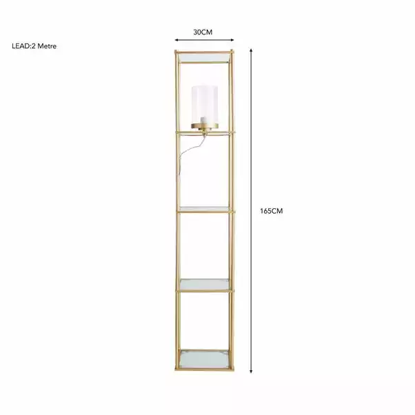 Dunelm Claude Shelved Floor Lamp 8 Dunelm Claude Shelved Floor Lamp - Image 6