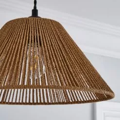 Dunelm Kabir Tapered String Pendant Shade -Cheap wall lights Store 30768629 alt02
