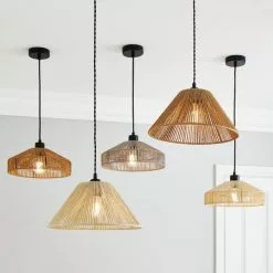 Dunelm Kabir Tapered String Pendant Shade -Cheap wall lights Store 30768629 alt09
