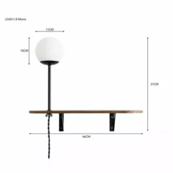 Elements Visby Shelf Wall Light Walnut 13 Elements Visby Shelf Wall Light Walnut -Cheap wall lights Store 30768647 alt07