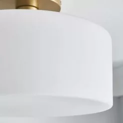 Dunelm Amelie Opal Gold Glass Flush Ceiling Fitting -Cheap wall lights Store 30768668 alt02