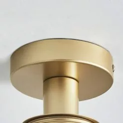 Dunelm Amelie Opal Gold Glass Flush Ceiling Fitting -Cheap wall lights Store 30768668 alt03
