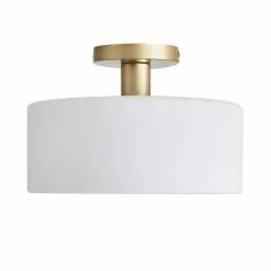 Dunelm Amelie Opal Gold Glass Flush Ceiling Fitting -Cheap wall lights Store 30768668 alt05