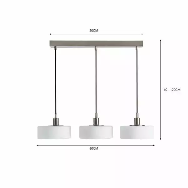 Dunelm Amelie 3 Light Bar Fitting 8 Dunelm Amelie 3 Light Bar Fitting - Image 6