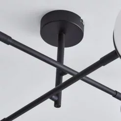 Dunelm Tela Bathroom 4 Light Ceiling Fitting Black -Cheap wall lights Store 30769125 alt03