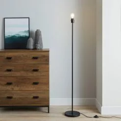 Dunelm Ava Black Floor Lamp Base