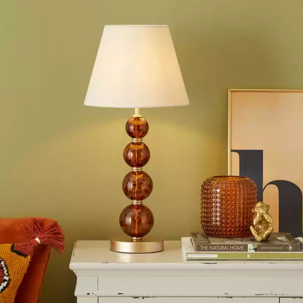 Dunelm Lilo Tortoiseshell Glass Table Lamp 3 Dunelm Lilo Tortoiseshell Glass Table Lamp