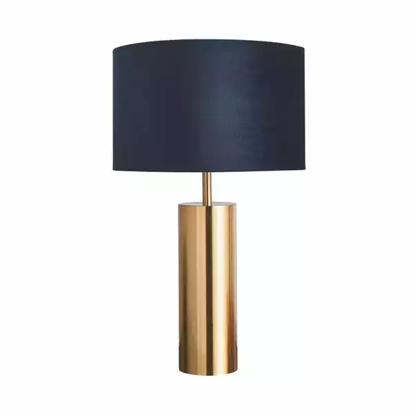 Dunelm Nesa Brushed Gold And Navy Touch Table Lamp 6 Dunelm Nesa Brushed Gold And Navy Touch Table Lamp - Image 4