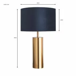 Dunelm Nesa Brushed Gold And Navy Touch Table Lamp 11 Dunelm Nesa Brushed Gold And Navy Touch Table Lamp -Cheap wall lights Store 30770048 alt07