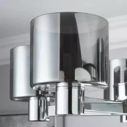 Dunelm Erin Ceiling 5 Light Smoked Ceiling Fitting -Cheap wall lights Store 30770070 alt02