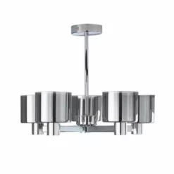 Dunelm Erin Ceiling 5 Light Smoked Ceiling Fitting -Cheap wall lights Store 30770070 alt05