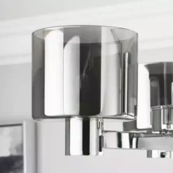 Dunelm Erin Ceiling 3 Light Smoked Ceiling Fitting -Cheap wall lights Store 30770082 alt02