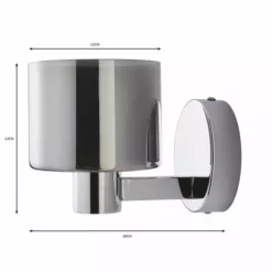 Dunelm Erin Smoked Wall Light -Cheap wall lights Store 30770083 alt07