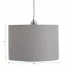 Dunelm Luna Dove Grey Drum Shade 28cm -Cheap wall lights Store 30771039