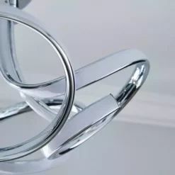 Dunelm Cortez 5 Light Integrated LED Swirl Semi-Flush Ceiling Fitting -Cheap wall lights Store 30781655 alt02