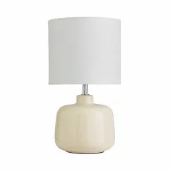 Dunelm Oslo Cream Ceramic Table Lamp -Cheap wall lights Store 30783573 alt04