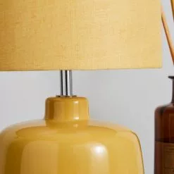 Dunelm Oslo Ochre Ceramic Table Lamp -Cheap wall lights Store 30783574 alt03