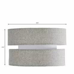 Dunelm Frea Lennox Herringbone Shade 30cm -Cheap wall lights Store 30784210 alt04
