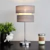 Dunelm Frea Grey Table Lamp