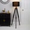 Dunelm Trio Tripod Black And Copper Floor Lamp -Cheap wall lights Store 30787667