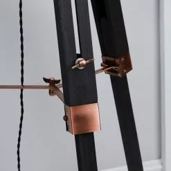 Dunelm Trio Tripod Black And Copper Floor Lamp -Cheap wall lights Store 30787667 alt02