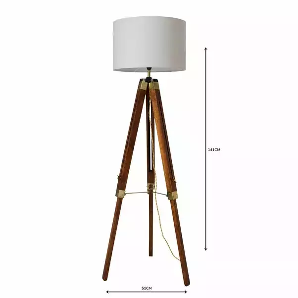 Dunelm Trio Tripod Natural Floor Lamp 7 Dunelm Trio Tripod Natural Floor Lamp - Image 5