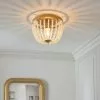 Dunelm Alora Bathroom Beaded Flush Chandelier