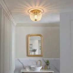 Dunelm Alora Bathroom Beaded Flush Chandelier -Cheap wall lights Store 30789836 alt04