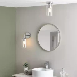 Dunelm Fryer Chrome Bathroom Wall Light -Cheap wall lights Store 30789841 alt04