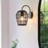 Dunelm Kirra Bathroom Faux Rattan Wall Light -Cheap wall lights Store 30789857