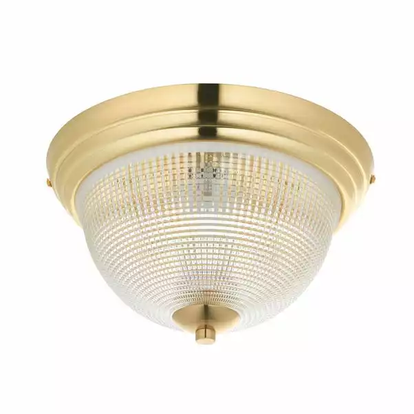 Dunelm Gleeson Prismatic Bathroom 1 Light Flush Ceiling Fitting 8 Dunelm Gleeson Prismatic Bathroom 1 Light Flush Ceiling Fitting - Image 6