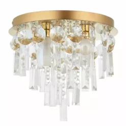 Dunelm Bel Air Satin Gold Bathroom 3 Light Flush Ceiling Fitting 13 Dunelm Bel Air Satin Gold Bathroom 3 Light Flush Ceiling Fitting -Cheap wall lights Store 30789884 alt05