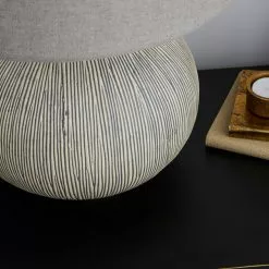 Dunelm Dahlia Scratched Resin Grey Table Lamp -Cheap wall lights Store 30792138 alt02