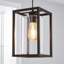 Dunelm London Industrial 1 Light Pendant Bronze Ceiling Fitting