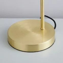 Dunelm Palazzo Frosted Glass Table Lamp Gold -Cheap wall lights Store 30792354 alt03