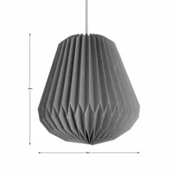 The Edited Life Origami Decagon Paper Pendant Grey -Cheap wall lights Store 30796673 alt04