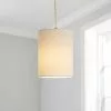 Dunelm Luna 15cm Cylinder Shade Natural -Cheap wall lights Store 30796676