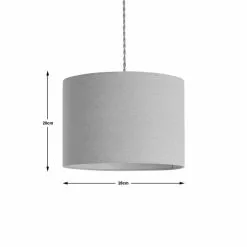 Dunelm Luna 28cm Drum Shade Natural 9 Dunelm Luna 28cm Drum Shade Natural -Cheap wall lights Store 30796678 alt03