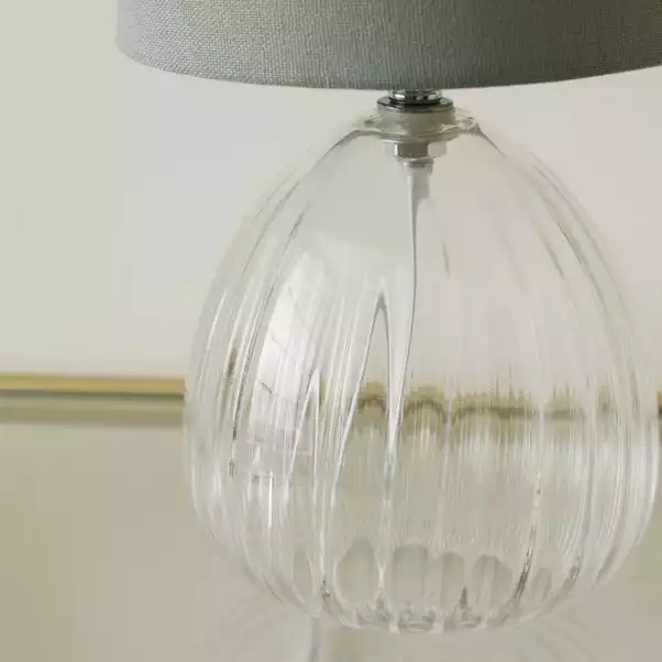 Dunelm Cherie Glass Table Lamp 6 Dunelm Cherie Glass Table Lamp - Image 4