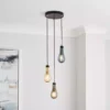 Dunelm Verne Glass 3 Light Cluster Ceiling Fitting