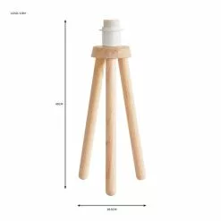 Dunelm Paint Your Own Tripod Table Lamp -Cheap wall lights Store 30798603 alt05