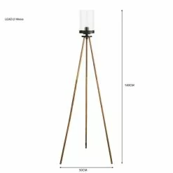 Dunelm Fulton Tripod Floor Lamp -Cheap wall lights Store 30798654 alt05