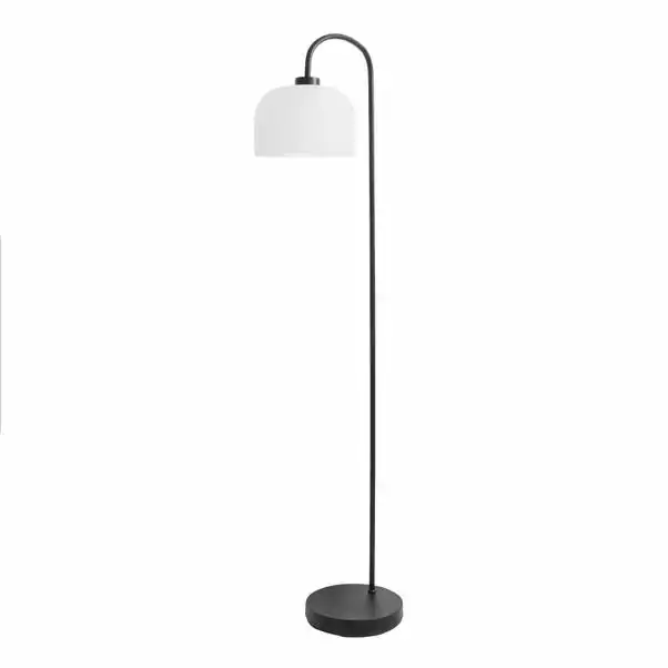 Dunelm Palazzo Black Frosted Floor Lamp 7 Dunelm Palazzo Black Frosted Floor Lamp - Image 5