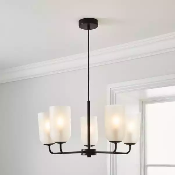 Dunelm Palazzo Frosted 5 Light Chandelier 3 Dunelm Palazzo Frosted 5 Light Chandelier