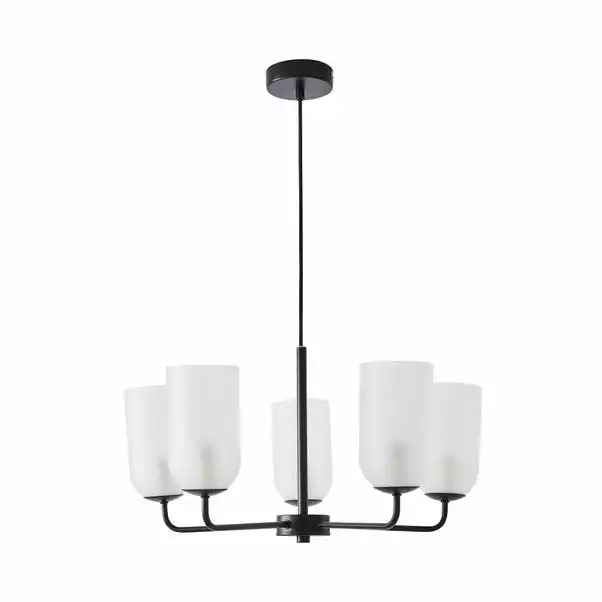 Dunelm Palazzo Frosted 5 Light Chandelier 7 Dunelm Palazzo Frosted 5 Light Chandelier - Image 5