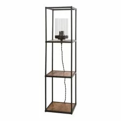 Dunelm Fulton Midi Shelved Floor Lamp Rustic Pine And Black 10 Dunelm Fulton Midi Shelved Floor Lamp Rustic Pine And Black -Cheap wall lights Store 30802421 alt04