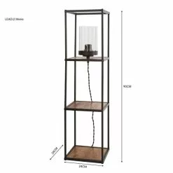 Dunelm Fulton Midi Shelved Floor Lamp Rustic Pine And Black 11 Dunelm Fulton Midi Shelved Floor Lamp Rustic Pine And Black -Cheap wall lights Store 30802421 alt05