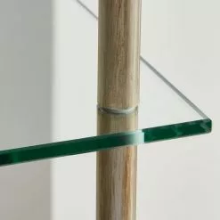 Dunelm Wendell Glass Shelved Floor Lamp -Cheap wall lights Store 30802429 alt02